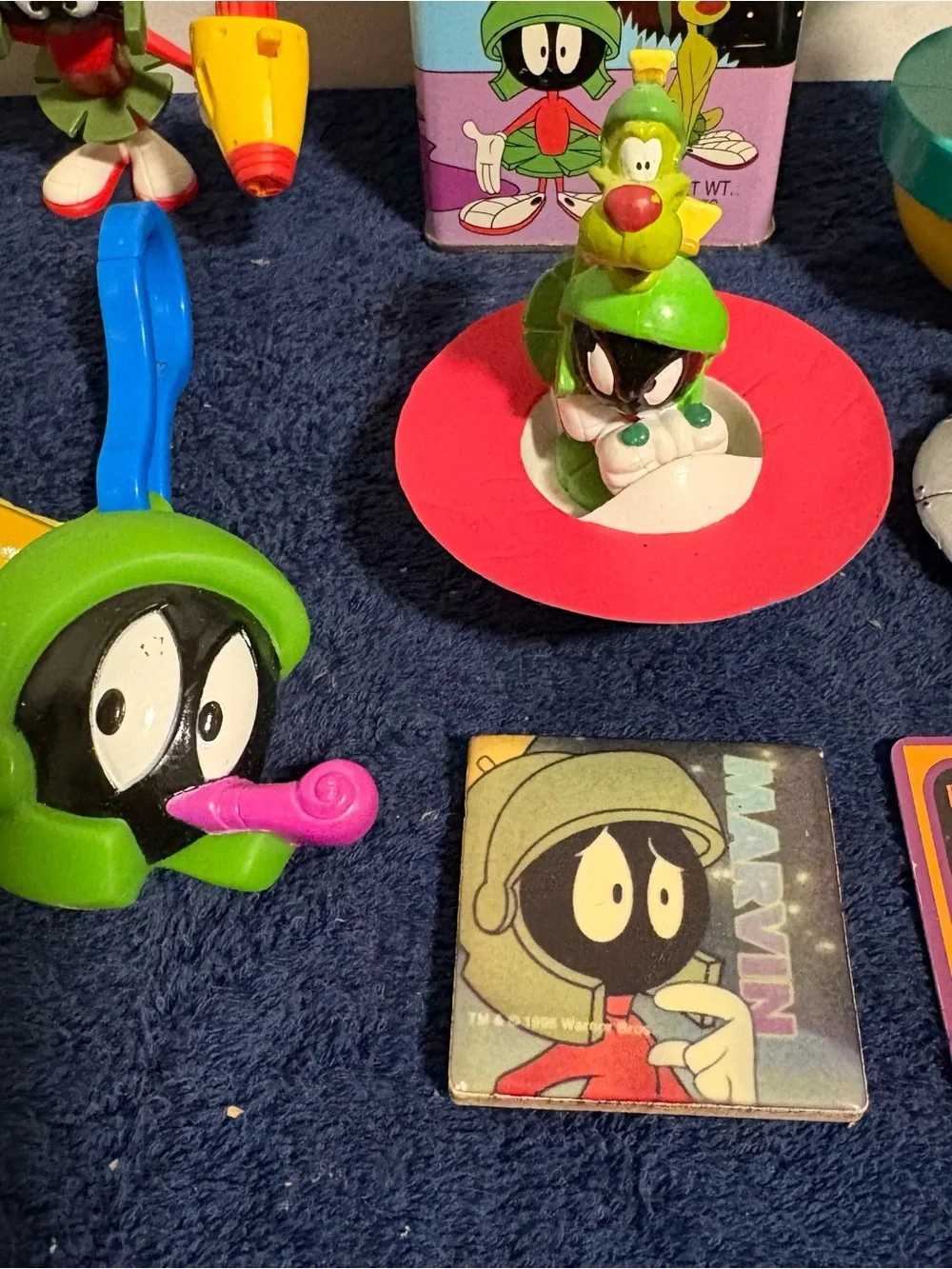 Vtg 18 Pieces Marvin the Martian “Looney Tunes” Collectibles Figurines Space Jam